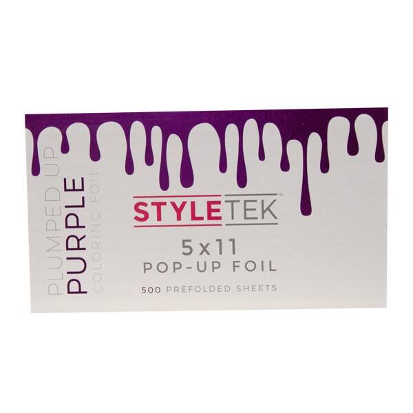 STYLE TEK folia 500szt Purple texturyzowana