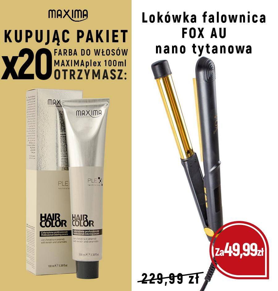 Farba MAXIMA Plex x 20 + lokówka Optima 6w1 FOX  za 49,99zł