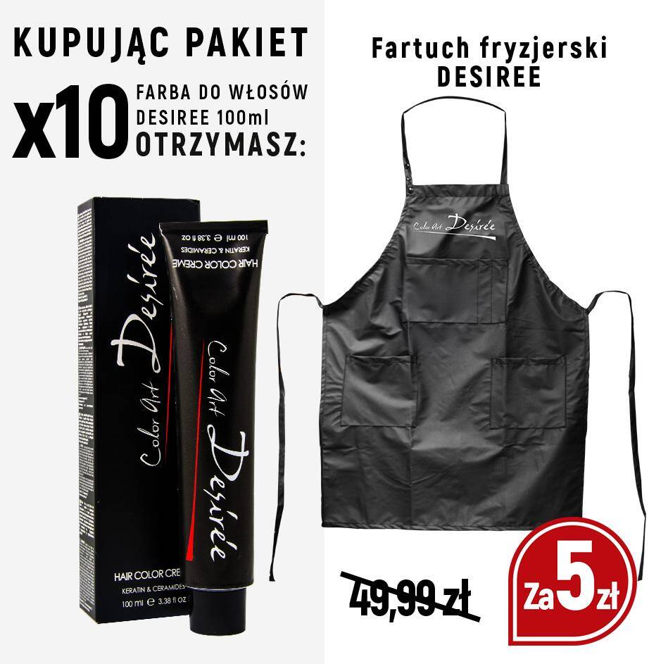 Farba DESIREE x 10 + fartuch DESIREE kolorysty za 5zł