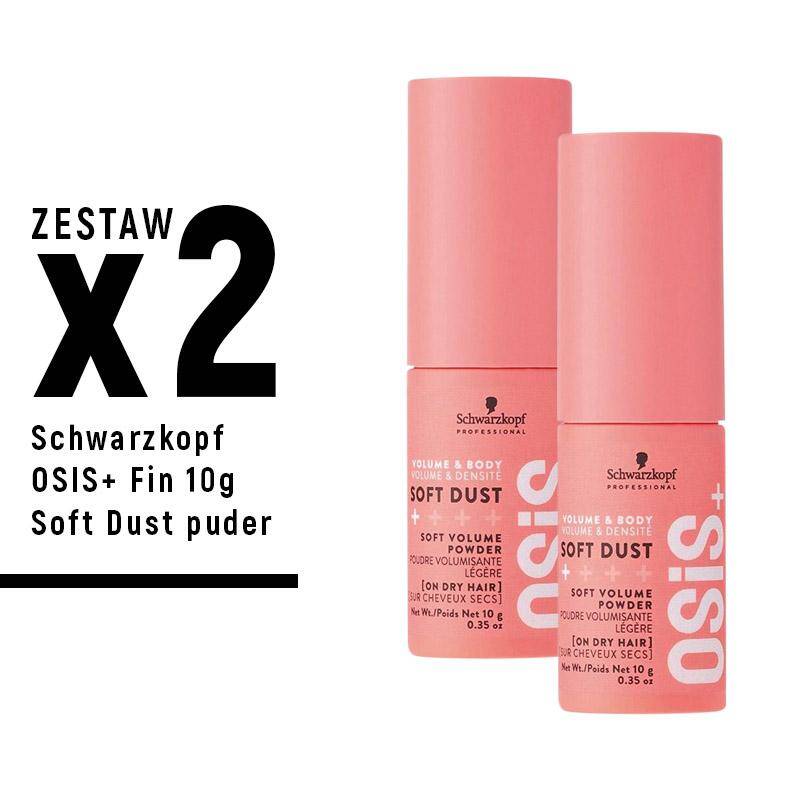 Schwarzkopf OSIS+ Fin 10g Soft Dust puder X 2szt  ZESTAW