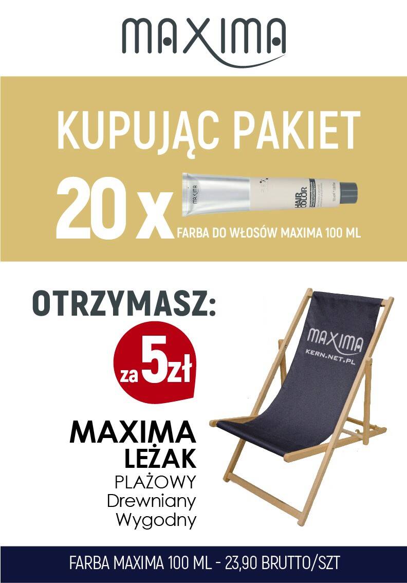Farba MAXIMA Plex x 20 + leżak MAXIMA