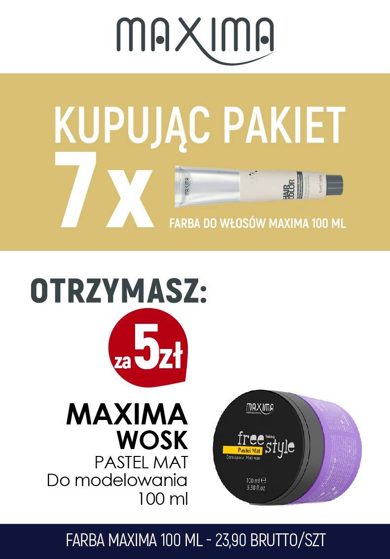 Farba MAXIMA Plex x 7 + Pastel Mat