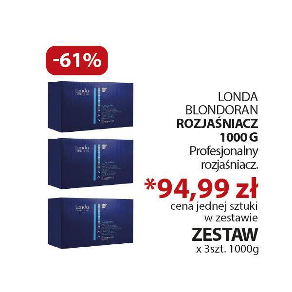 Rozjaśniacz LONDA Blondoran 3x 1kg  ZESTAW