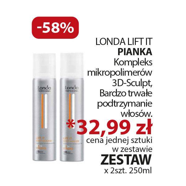 LONDA pianka 250ml Lift IT od nasady x 2szt  ZESTAW