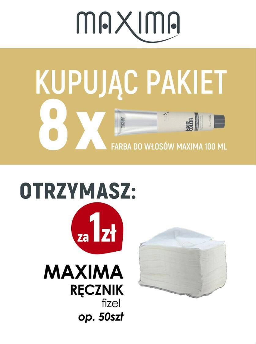 Farba MAXIMA Plex x 8 + ręcznik 50szt/op