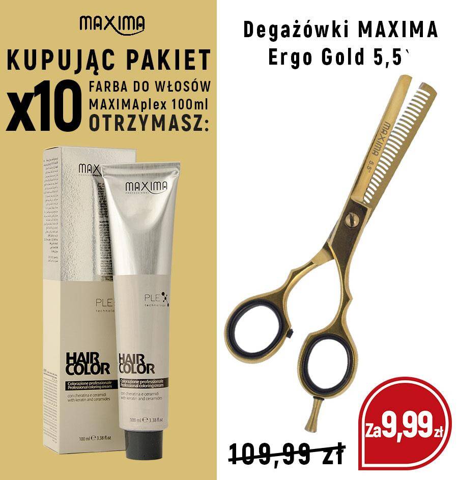 Farba MAXIMA Plex x 10 + degażówki Ergo MAXIMA  za 9,99zł