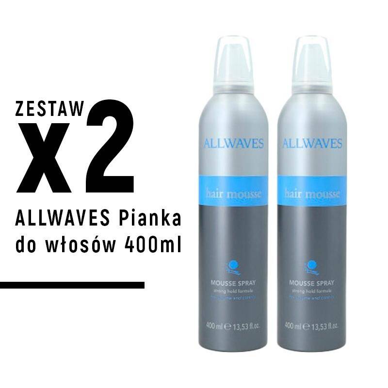 Pianka Allwaves mocna 400ml x 2szt ZESTAW