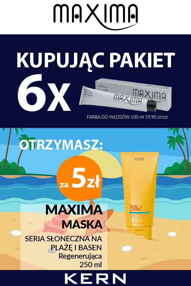 Farba MAXIMA x 6 + SUN maska 250ml
