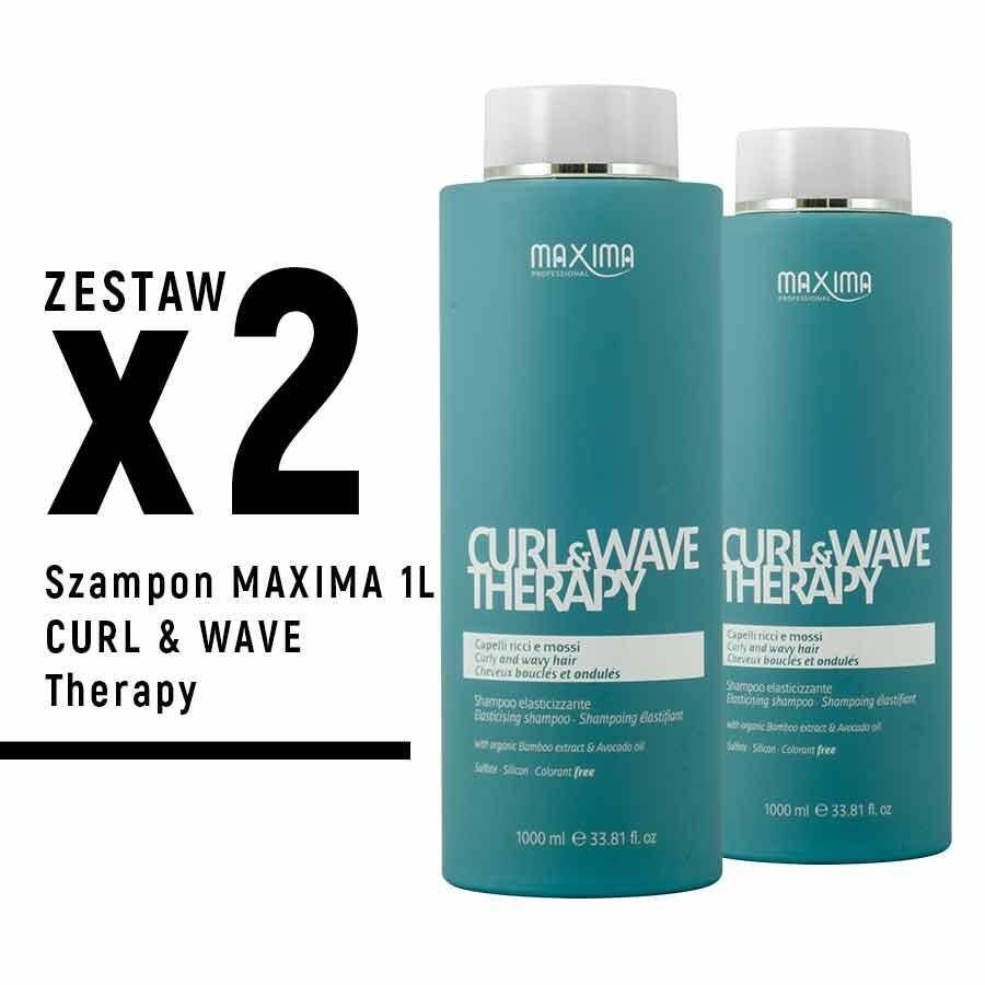 Szampon MAXIMA 1L CURL & WAVE Therapy x 2szt   ZESTAW