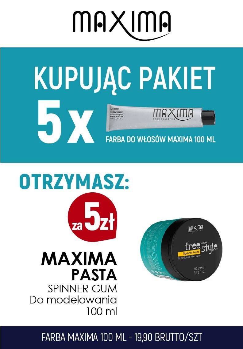 Farba MAXIMA x 5 + Spinner Gum 100ml