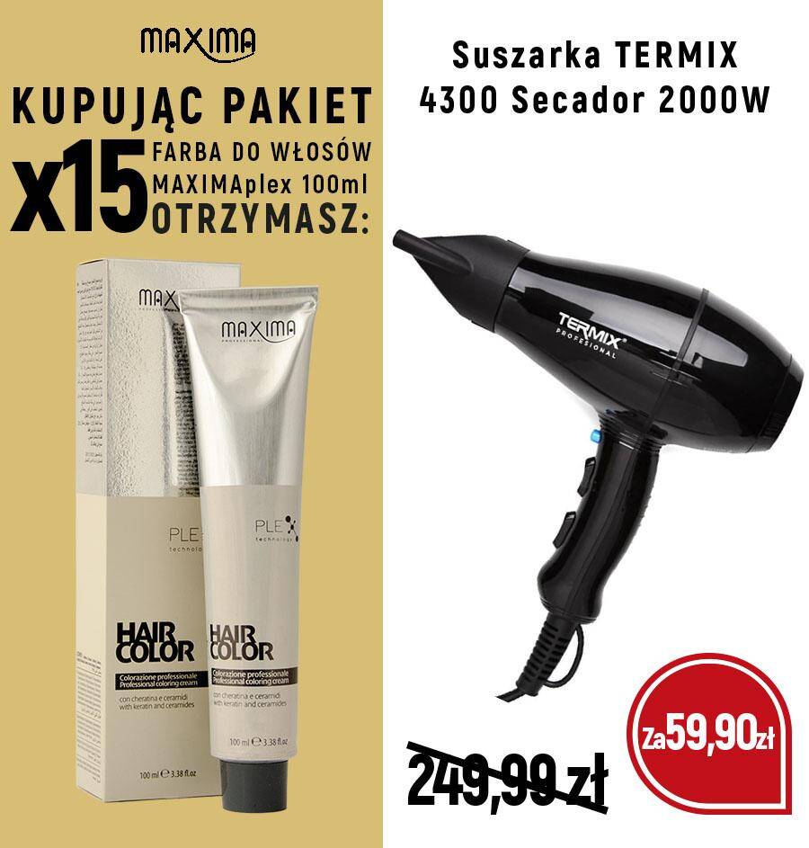 Farba MAXIMA Plex x 15 + suszarka TERMIX za 59,99zł