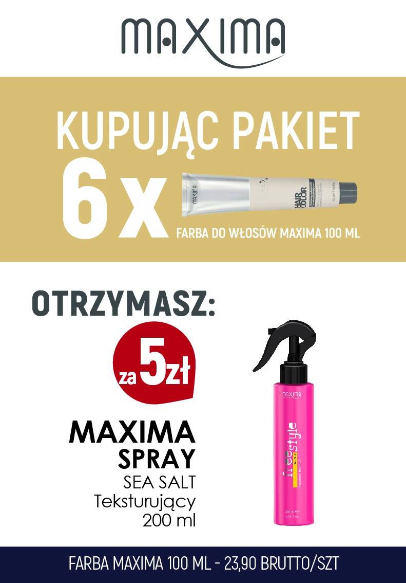 Farba MAXIMA Plex x 6 + spray Sea Salt