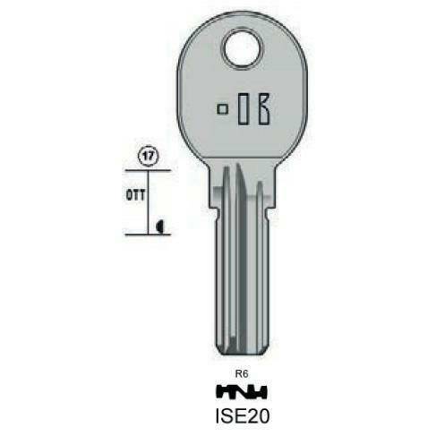 Drilled key - Keyline ISE20