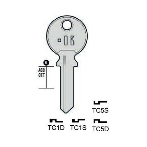 Notched key - Keyline TC1D