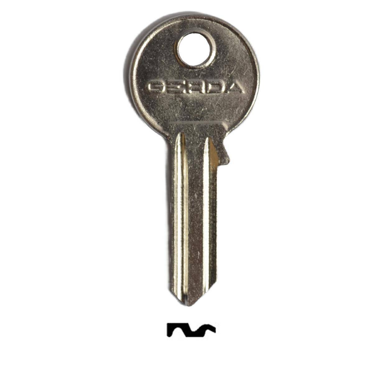 Gerda BRASS LINE Z50 Z60 key number 4