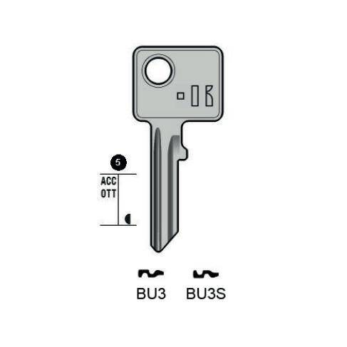 Notched key - Keyline BU3