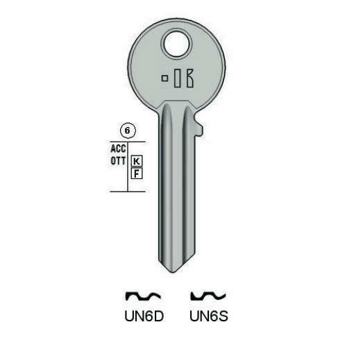 Notched key - Keyline UN6D
