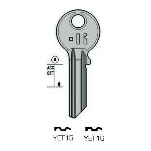 Notched key - Keyline YET15