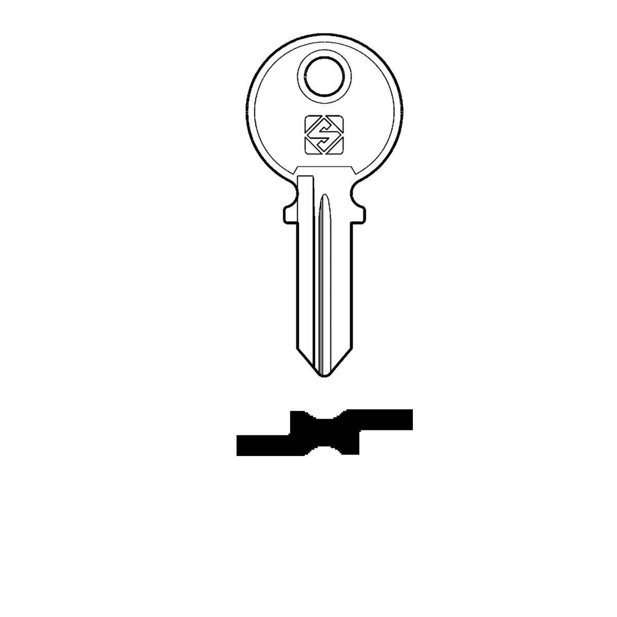 Schlüssel Silca RO10R