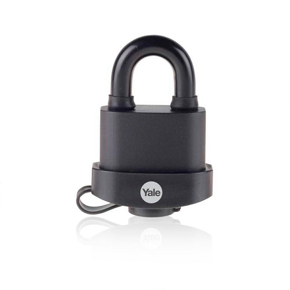 Waterproof padlock Yale | steel - black 71mm