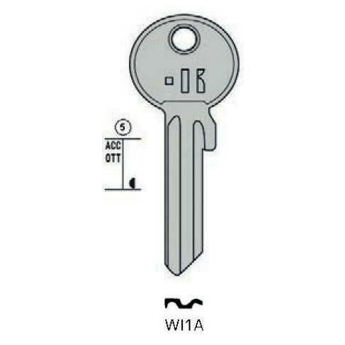 Notched key - Keyline WI1A