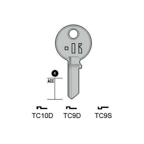 Notched key - Keyline TC10D