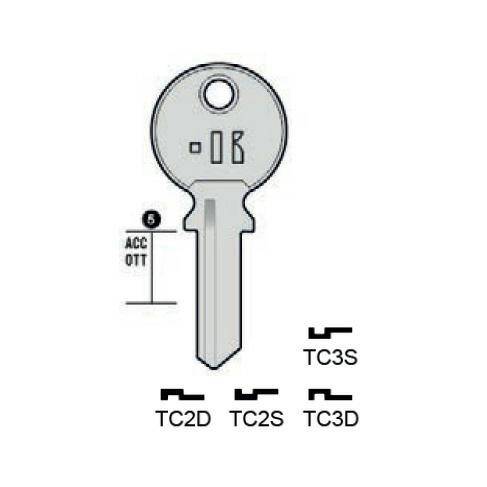 Notched key - Keyline TC2D