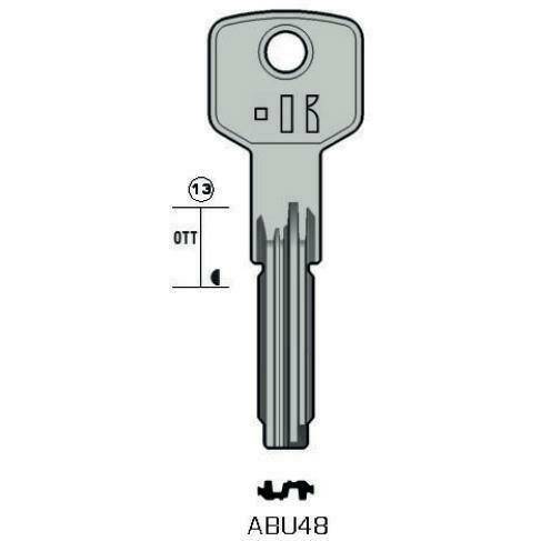 Drilled key -  Keyline ABU48