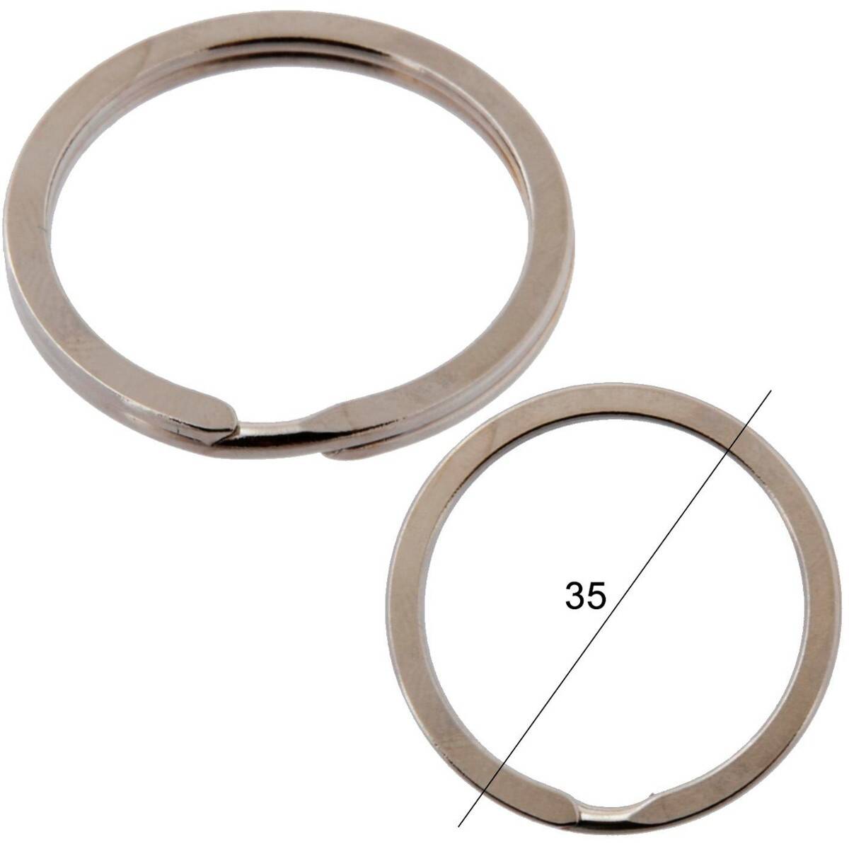 Key rings for keys flat diameter 35mm