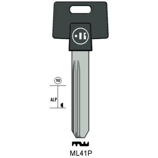 Drilled key - Keyline ML41P