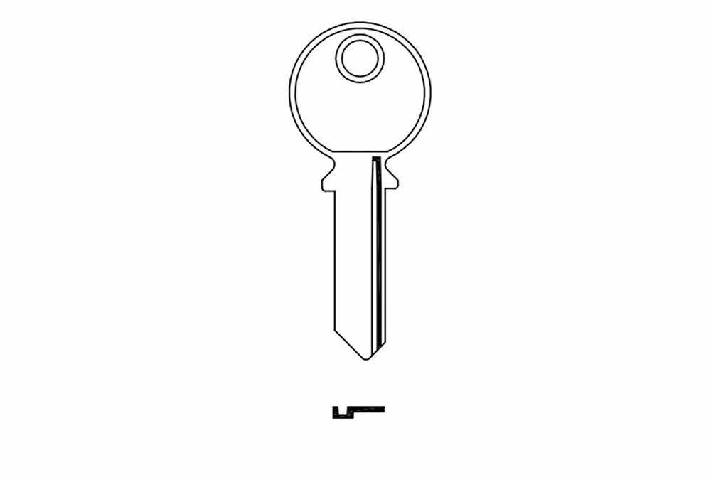 Schlüssel MDM PL2019 für gusseiserne vorhängeschlösser