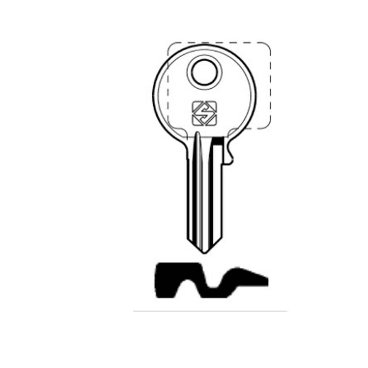 Schlüssel Silca BUR22