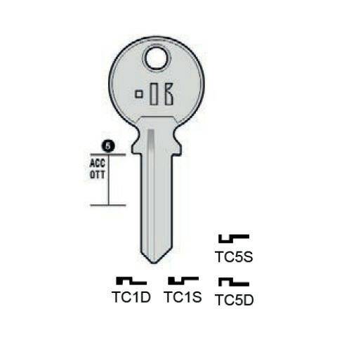 Notched key - Keyline TC5D