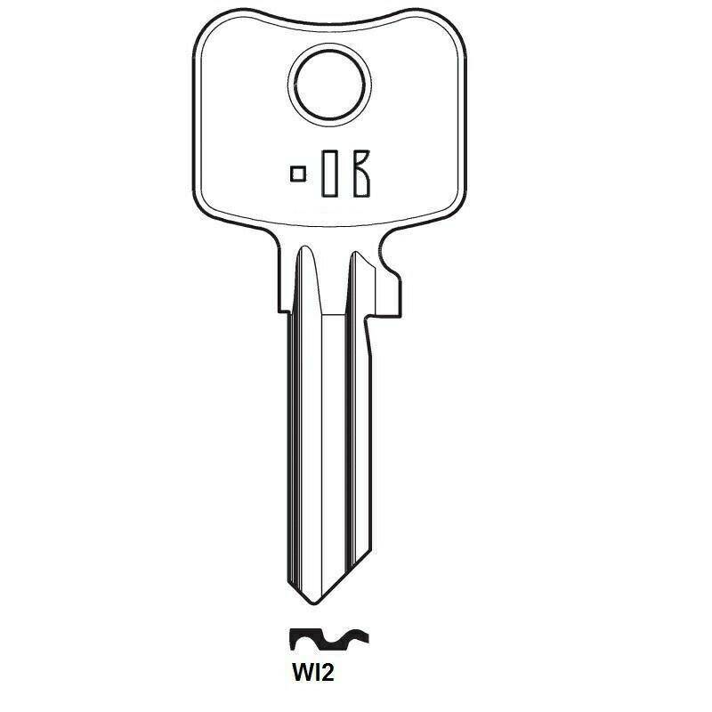 Notched key Keyline WI2 WK55 S150