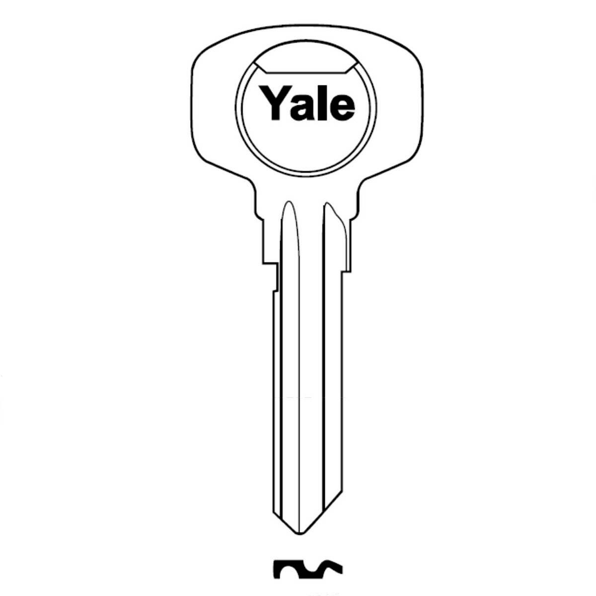 Klucz nacinany - Yale 6 zapadek