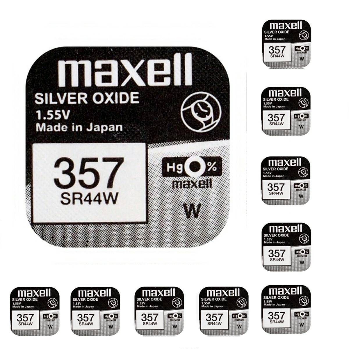 Batterie Maxell 357 SR44W 1,55V 10 stck