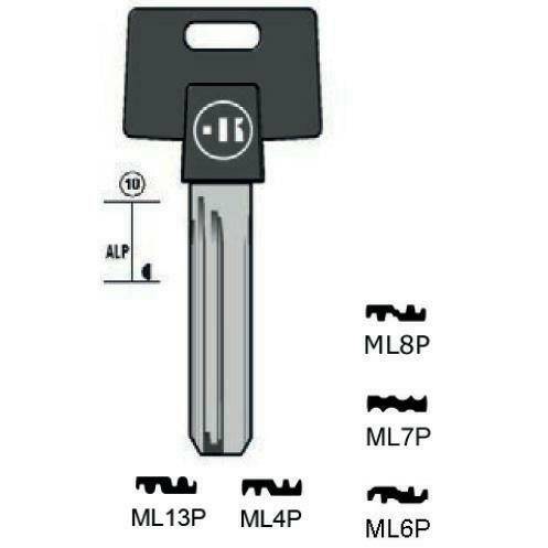 Drilled key - Keyline ML7P