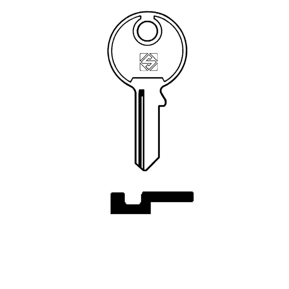 Schlüssel Silca TL10R