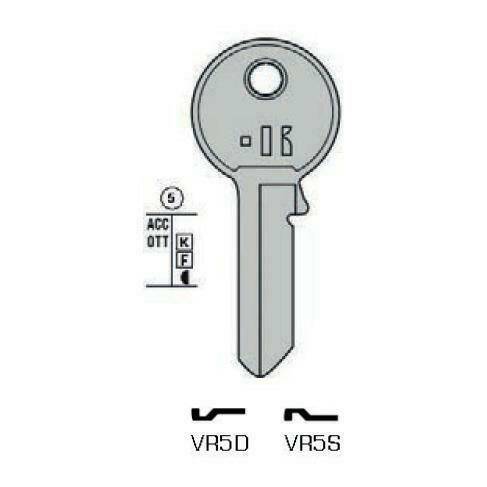 Angekerbter schlüssel - Keyline VR5D  Motokey Online-Shop – Schlüssel,  Fernbedienungen, Zubehör, Schlösser