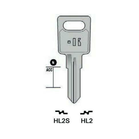 Notched key - Keyline HL2S