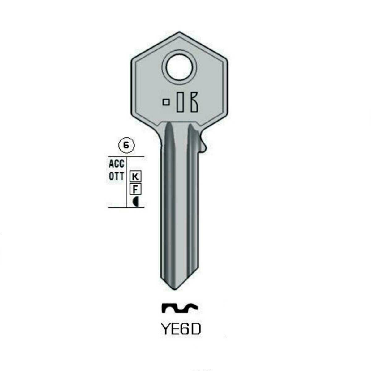 Notched key - Keyline YE6D