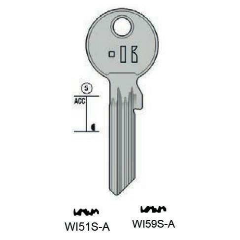 Notched key - Keyline WI59S-A