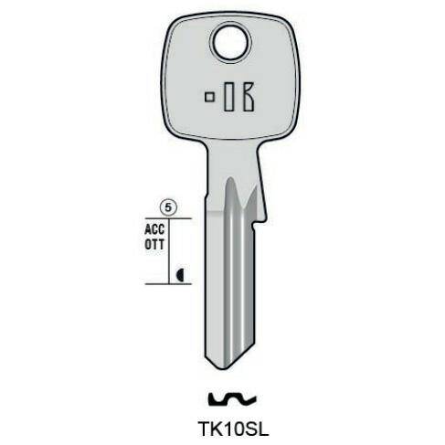 Notched key - Keyline TK10SL