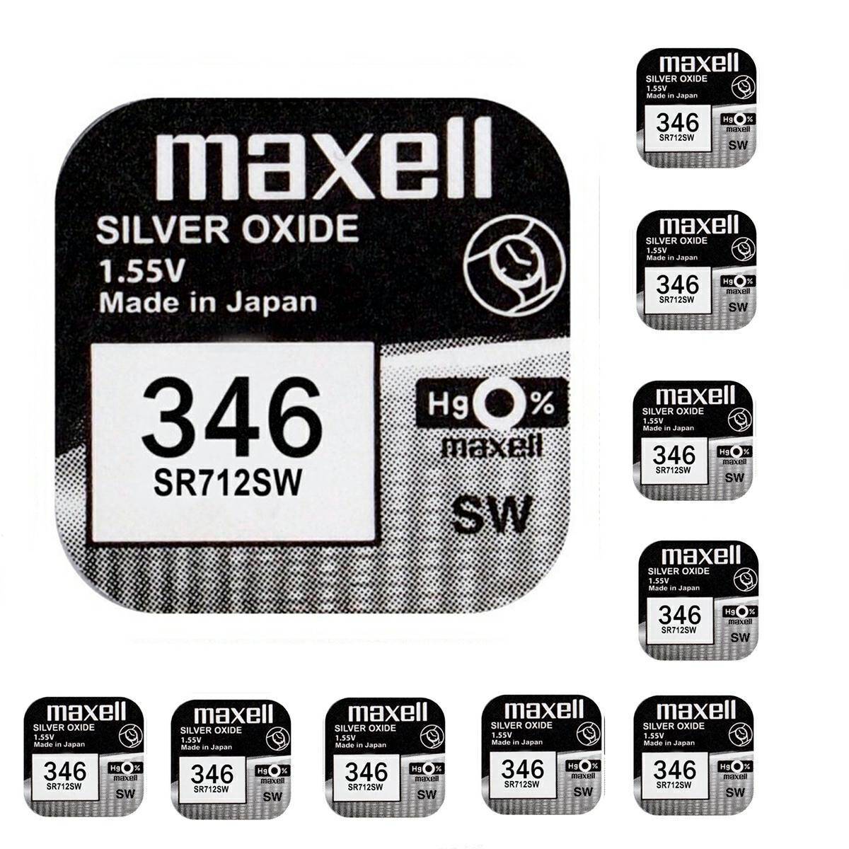 BATERIA MAXELL 346 SR712SW 1,55V 10 SZT