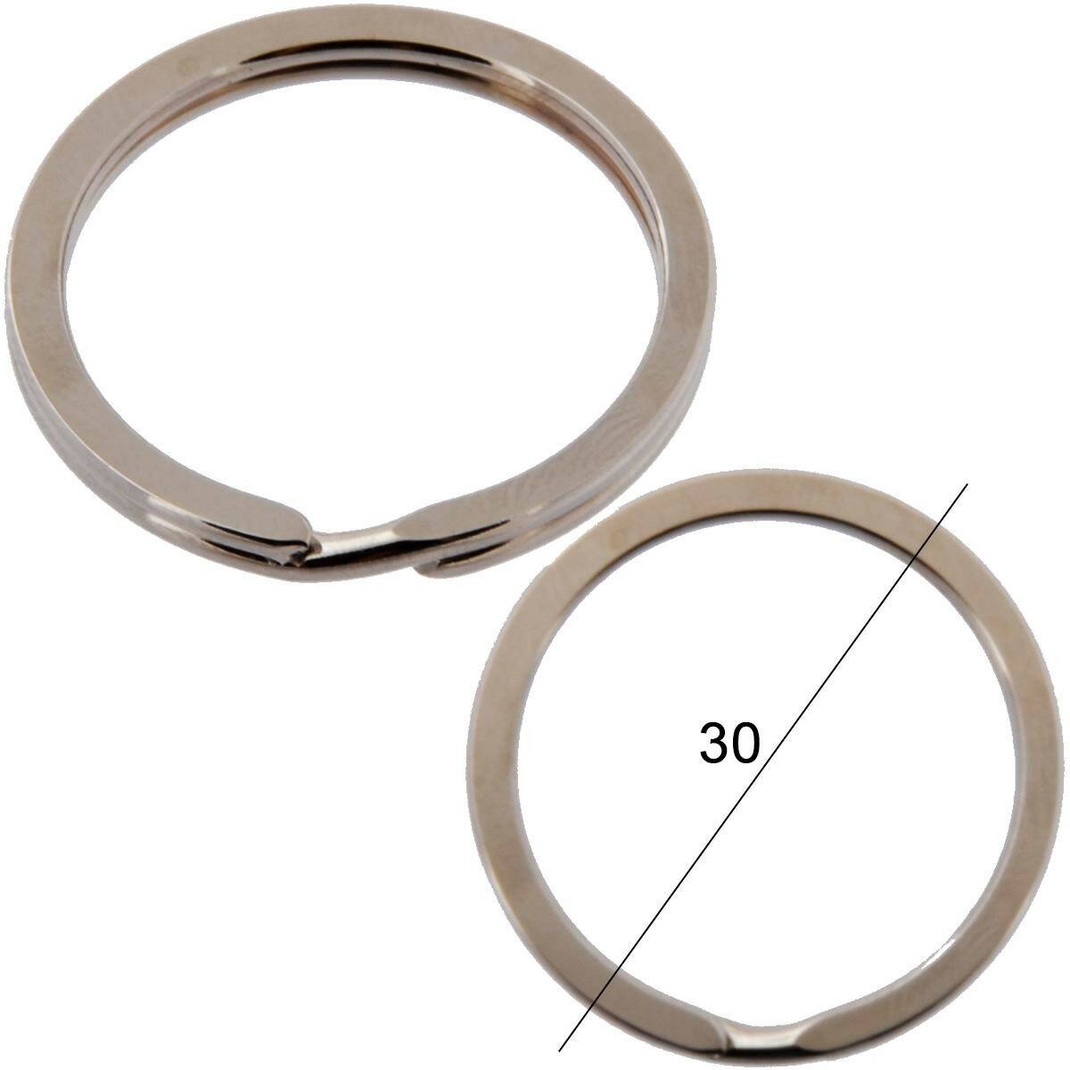 Flat Key rings - diameter 30mm