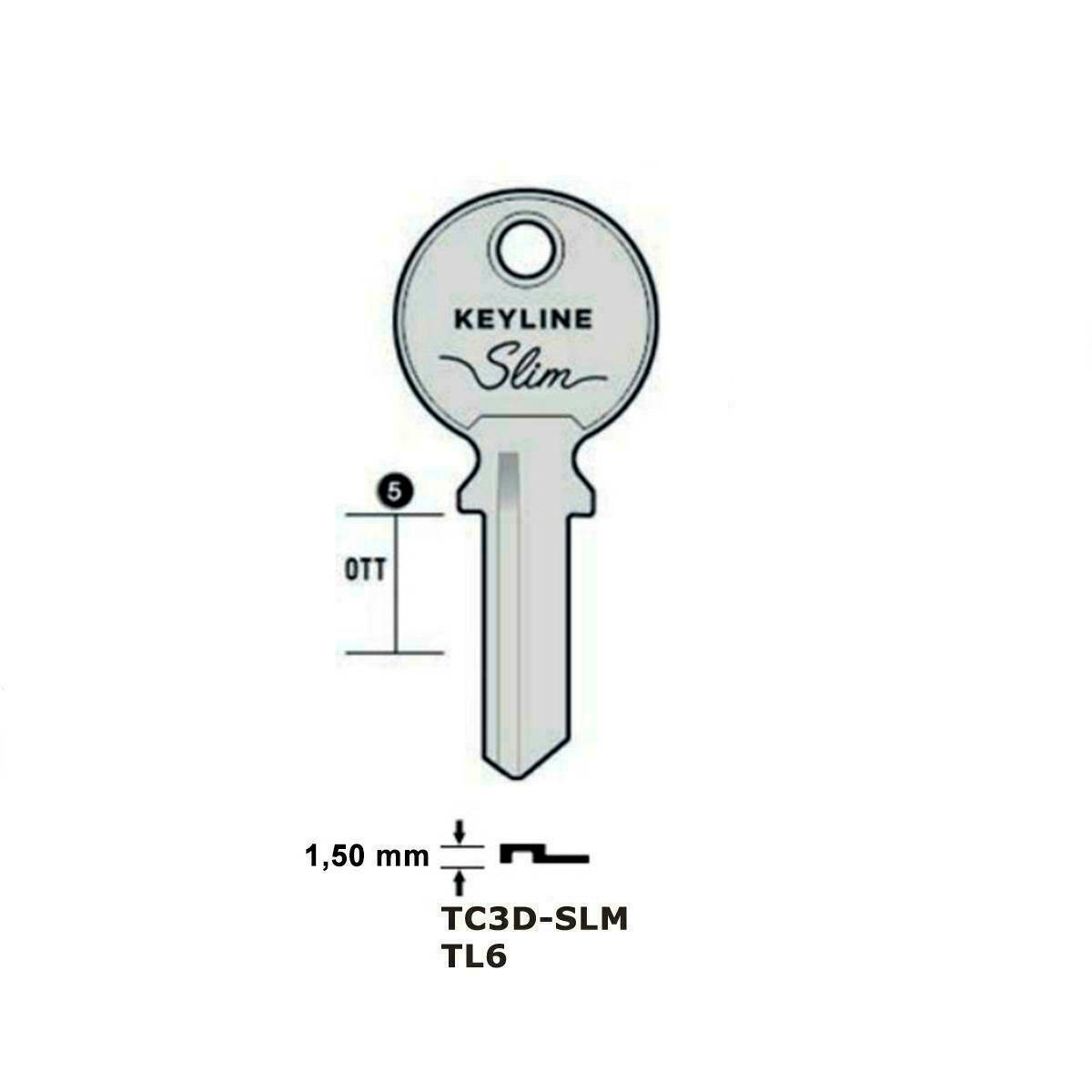 Schlüssel Keyline TC3D 1,5mm
