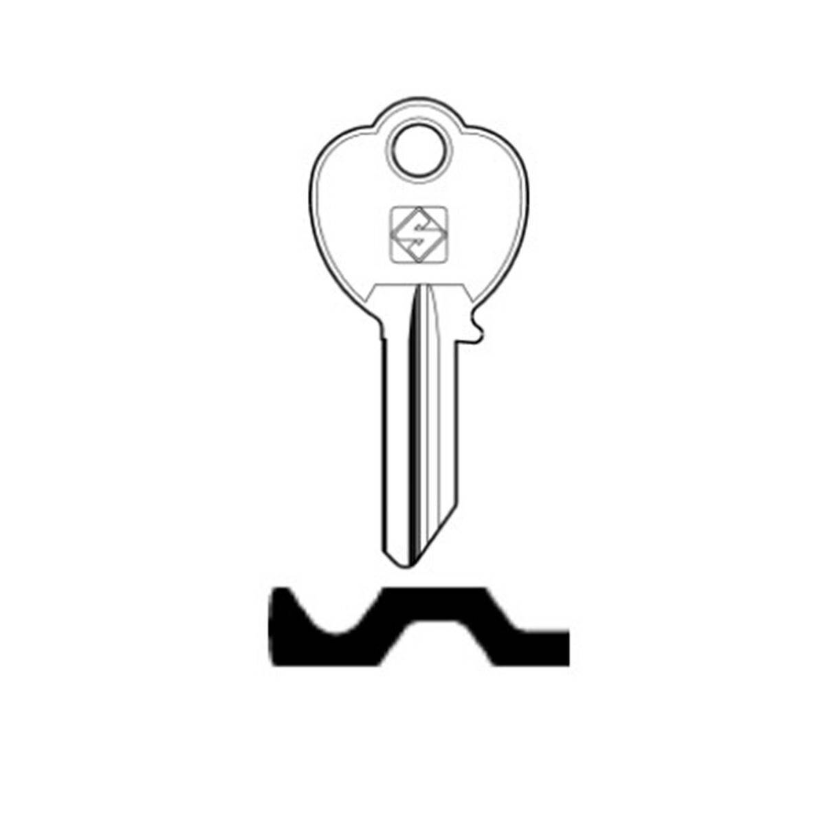 Schlüssel Silca PHF2R