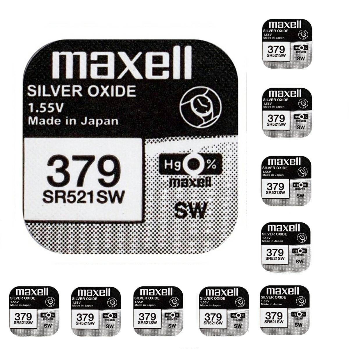 Batterie Maxell 379 SR521SW 1,55V 10 stck
