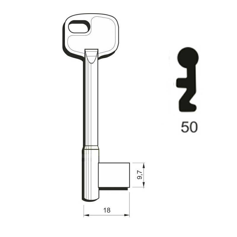 Klucz numerowany Częstochowa Typ N 50