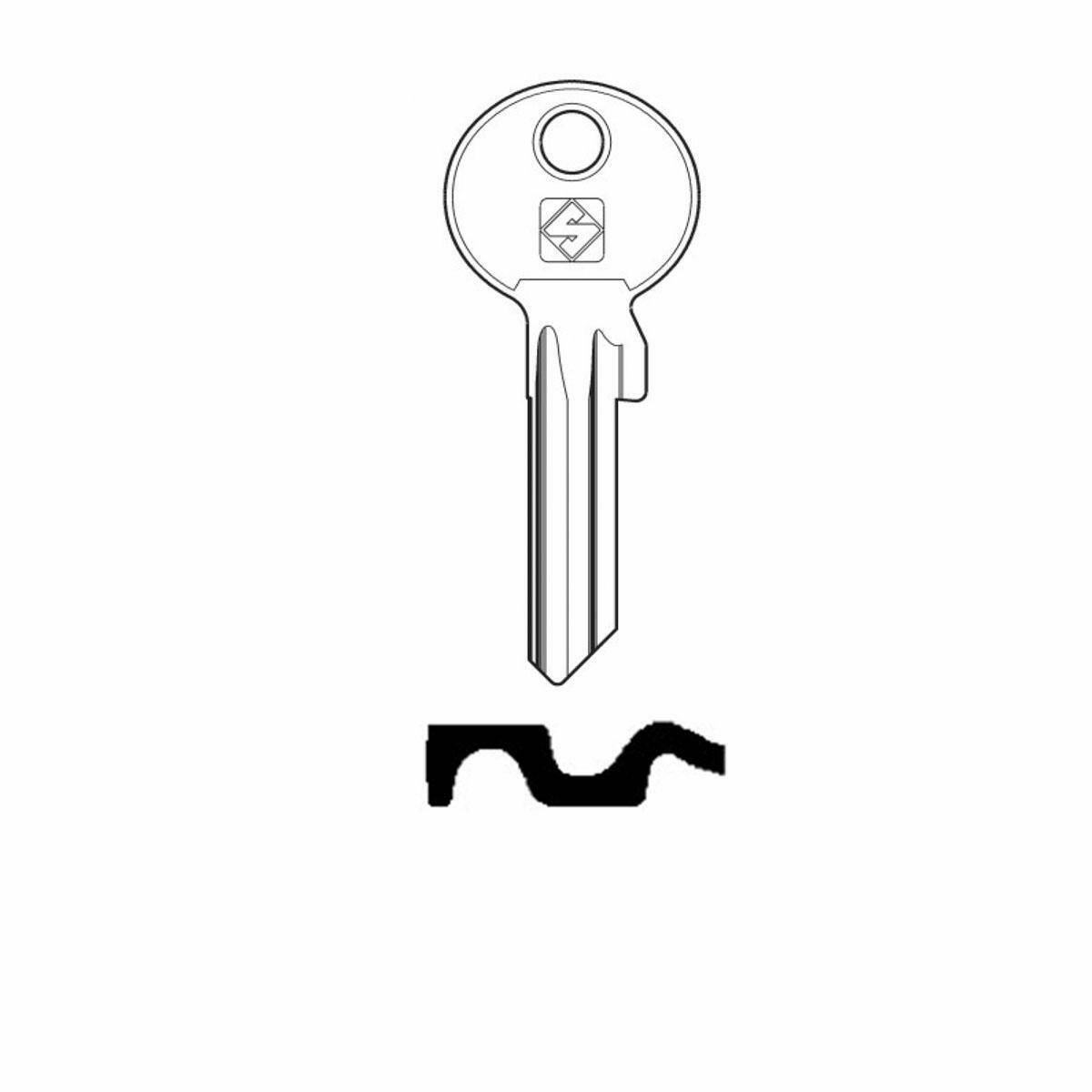 Schlüssel Silca BK1X